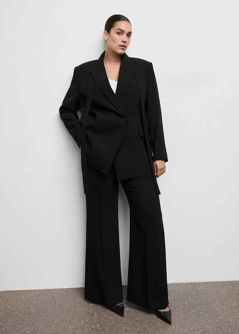 High-waist suits trousers