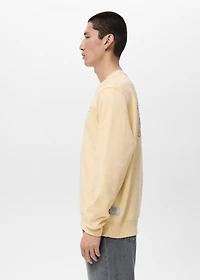 Regular-fit sweatshirt with text print