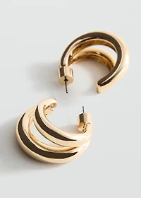 Double hoop earrings