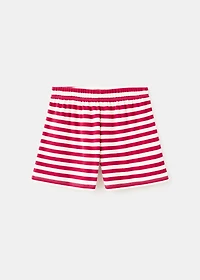 Ribbed striped shorts