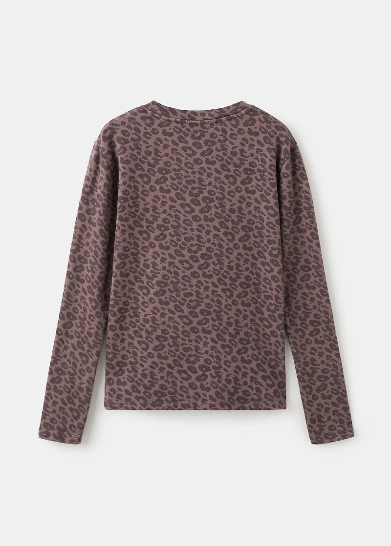 Animal print T-shirt