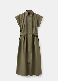 Belt shirt dress