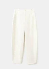 Straight-fit cotton pants