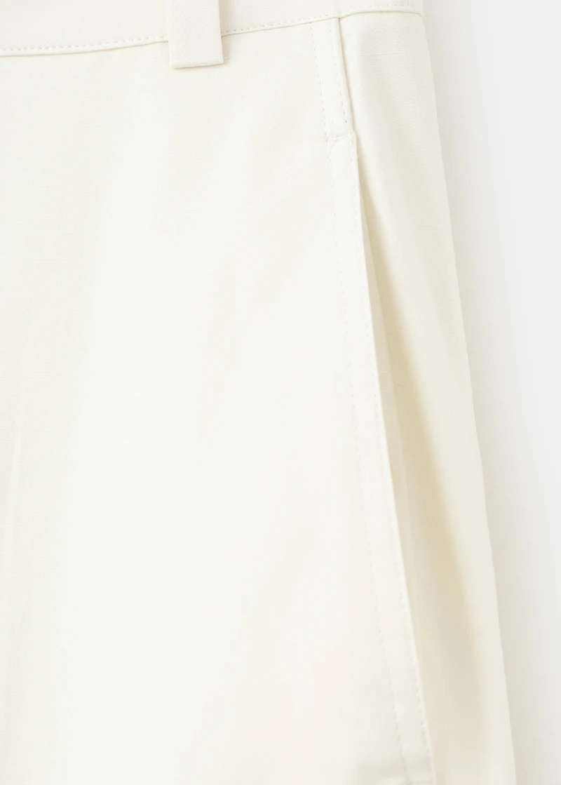 Straight-fit cotton pants