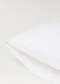 Two cotton percale pillowcases with lace insert 50x75 cm
