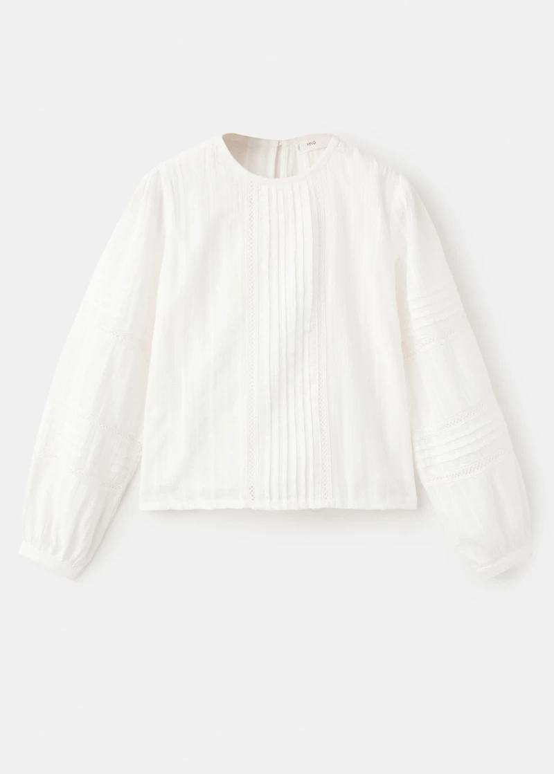 Embroidered cotton blouse