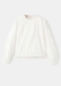 Embroidered cotton blouse