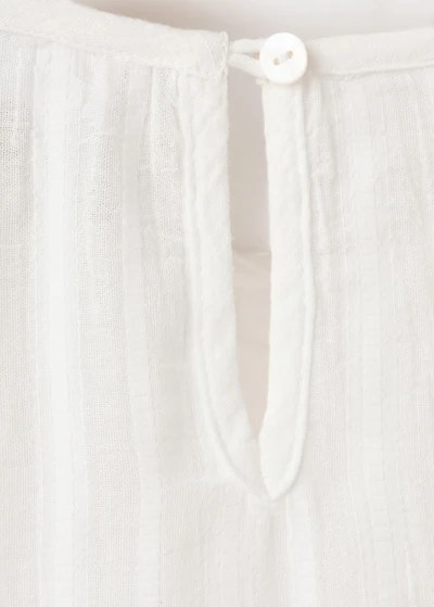 Embroidered cotton blouse