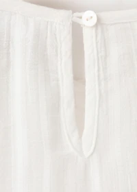 Embroidered cotton blouse