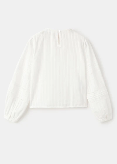 Embroidered cotton blouse