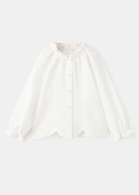 Embroidered cotton blouse