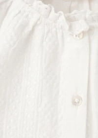 Embroidered cotton blouse