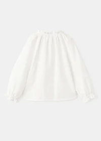 Embroidered cotton blouse