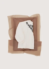 Beaded embroidered blouse