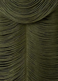 Fringed dress with low back