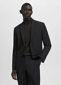 Super slim-fit suit jacket stretch fabric