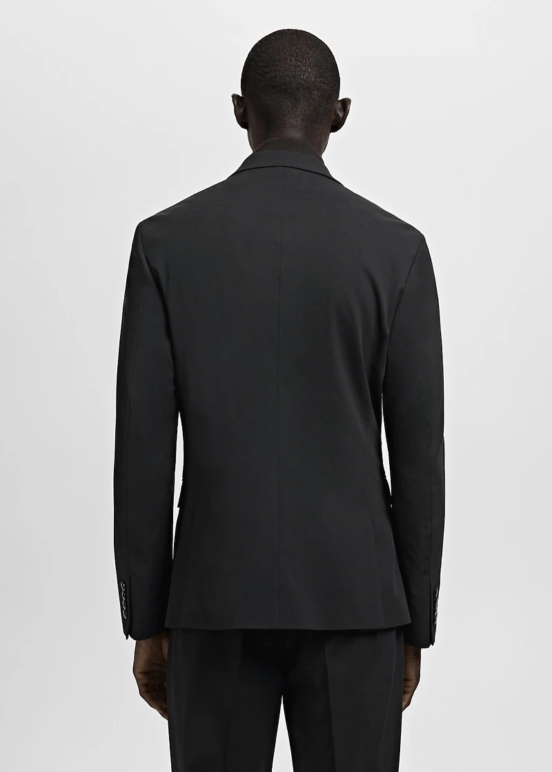 Super slim-fit suit jacket stretch fabric