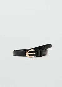 Buckle skinny belt
