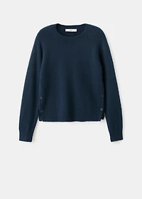 Buttons detail knit sweater