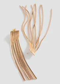 Long waterfall earrings