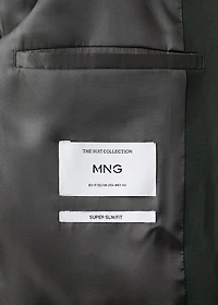 Super slim-fit suit jacket stretch fabric