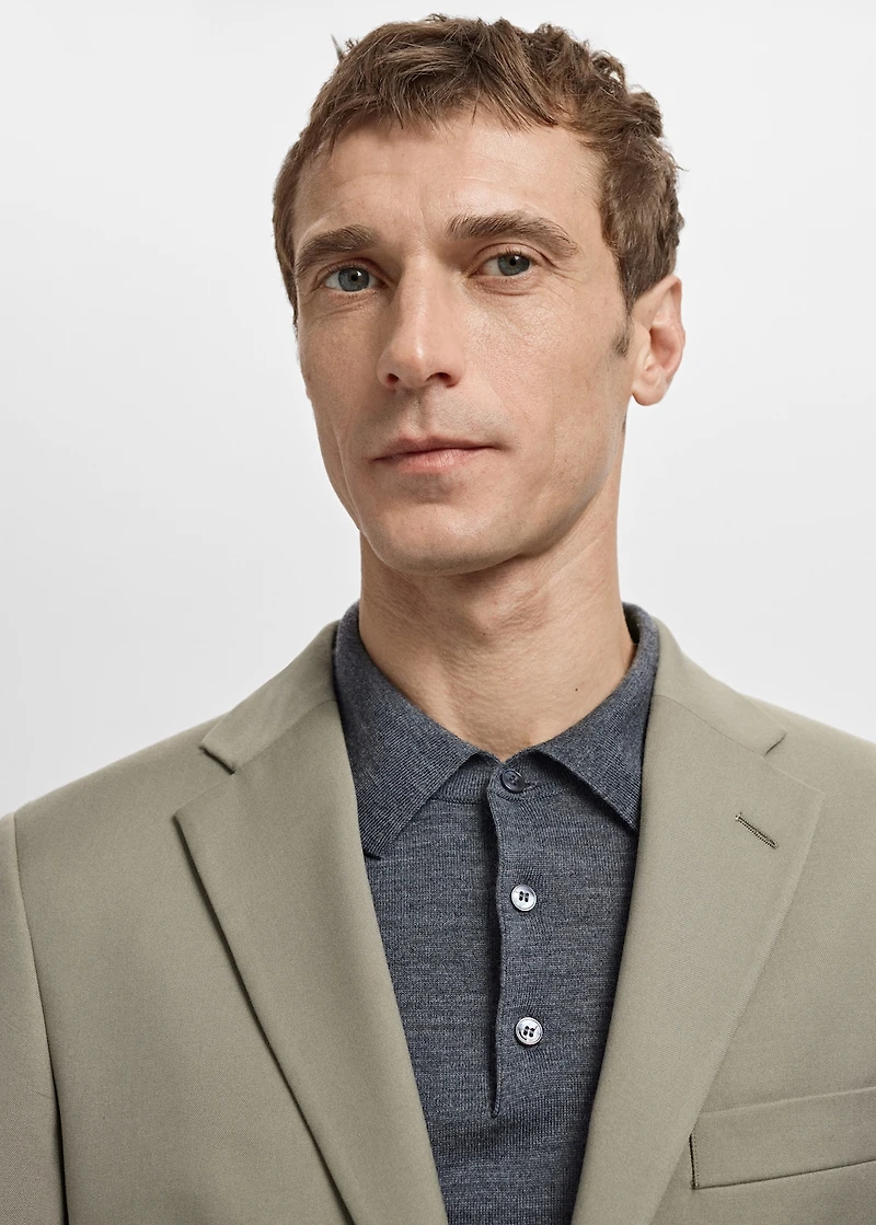 Milan slim-fit suit blazer