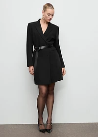 Double-breasted blazer-style dress