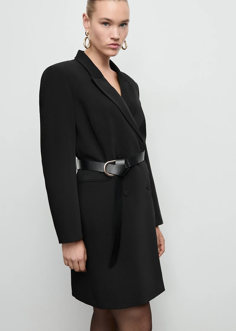 Double-breasted blazer-style dress