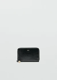 Medium wallet with mini-bead embellishment