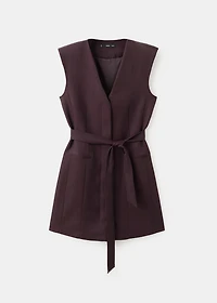 Lyocell dress with belt