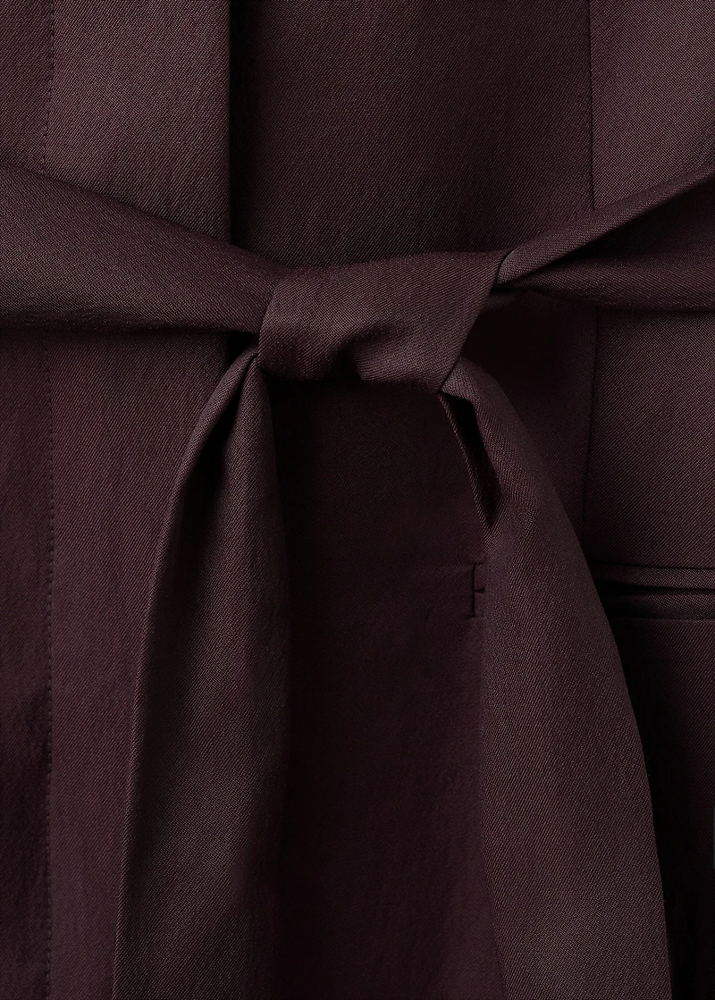 Lyocell dress with belt