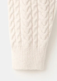 Braided knitted sweater