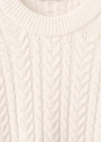 Braided knitted sweater