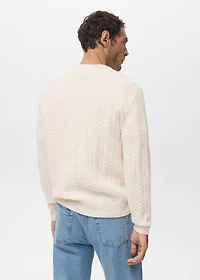 Braided knitted sweater