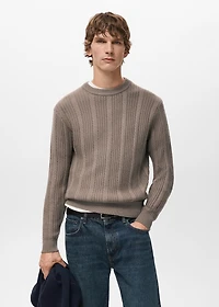 Structured knitted sweater