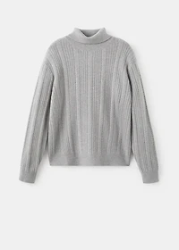 Structured turtleneck sweater