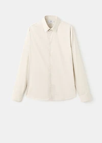 Slim fit cotton suit shirt