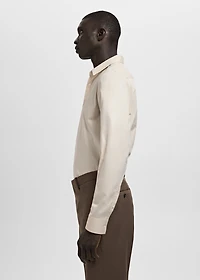 Slim fit cotton suit shirt