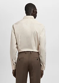 Slim fit cotton suit shirt