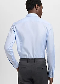 Slim fit structured suit shirt