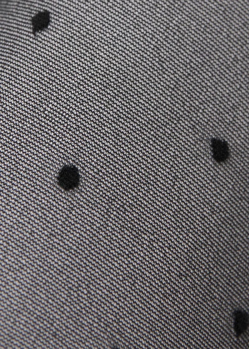 Polka-dot sheer stockings