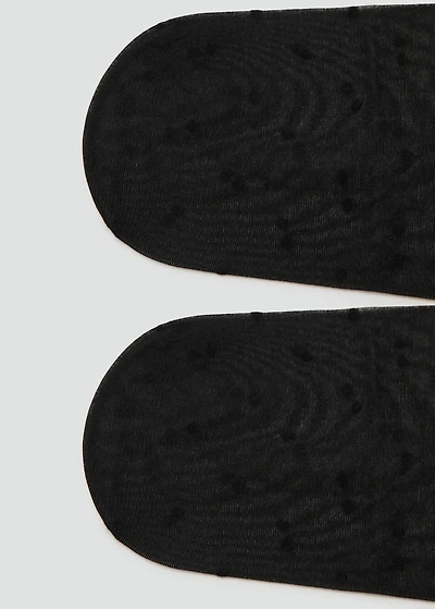 Polka-dot sheer stockings