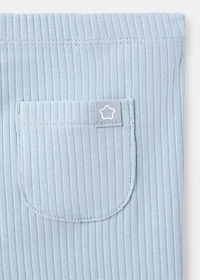 Cotton ribbed leggings