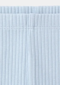 Cotton ribbed leggings