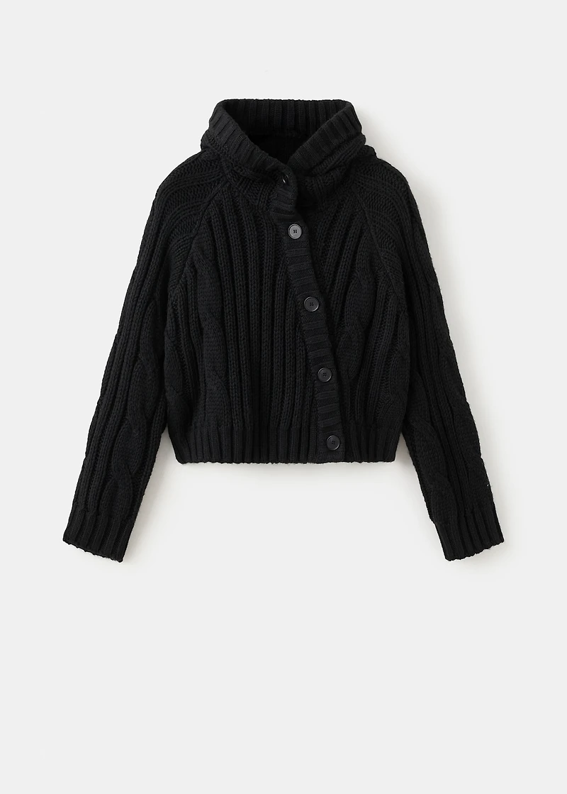 Double-breasted jacket with buttons