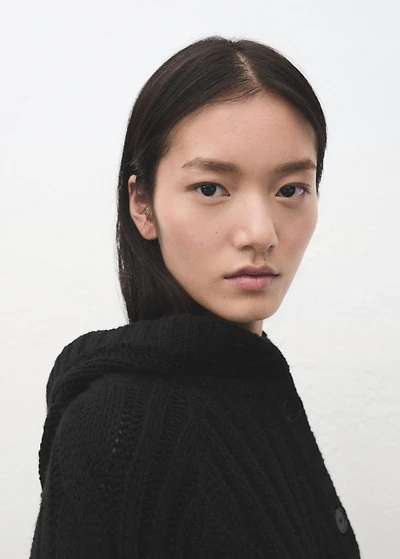 Double-breasted jacket with buttons