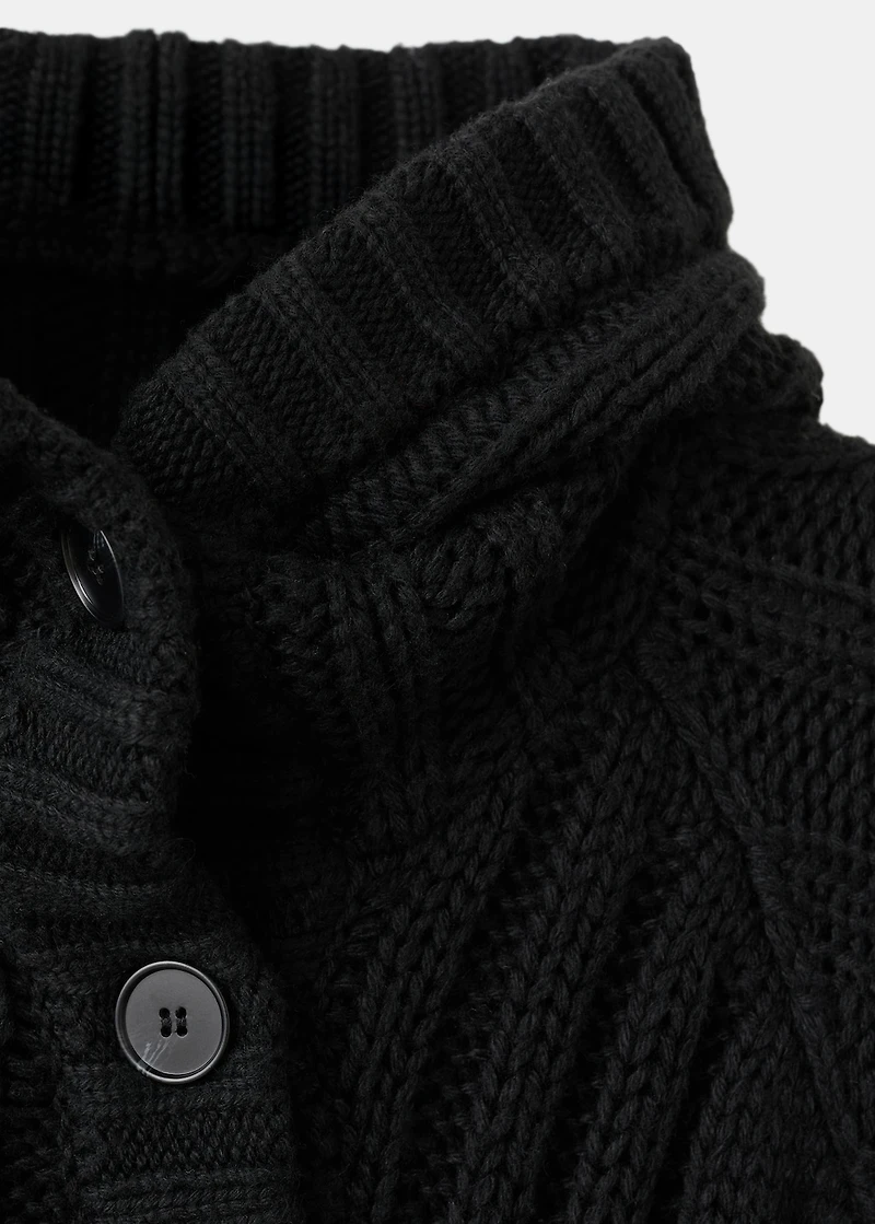 Double-breasted jacket with buttons