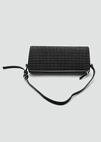 Oval studded shoulder bag