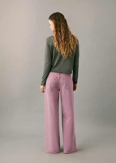 Low-waist jeans with seams