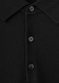 100% merino wool polo jumper